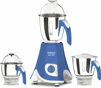 Vidiem by Vidiem BLUE MIST 650 W Mixer Grinder(MG 611 A | 3 Jars | Blue)