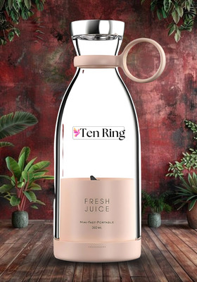 Tenring USB Smoothie Maker Blender Portable 420ML Rechargeable Travel Juicer Cup 150 W Mixer Blender(420ML Portable Juicer Blender USB Rechargeable Healthy Smoothie Bottle | 1 Jar | Multicolor)