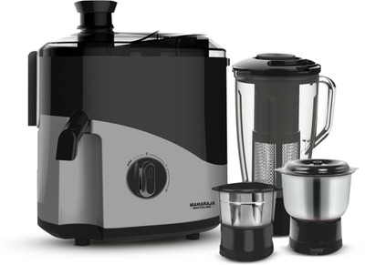 MAHARAJA WHITELINE Odacio Plus 550 W Juicer Mixer Grinder(ODACIO PLUS / JX1-157 | 3 Jars | Black, Silver)