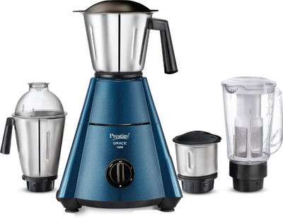 Prestige 230V 750 W Juicer Mixer Grinder(Grace | 4 Jars | Blue)
