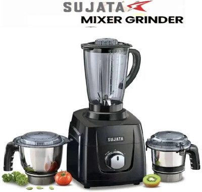 SUJATA Mixer Grinder 1000 W Mg 01 New Launch 1000 W Juicer Mixer Grinder(MG 1000W Black 2024 launch New Model | 3 Jars | Black)