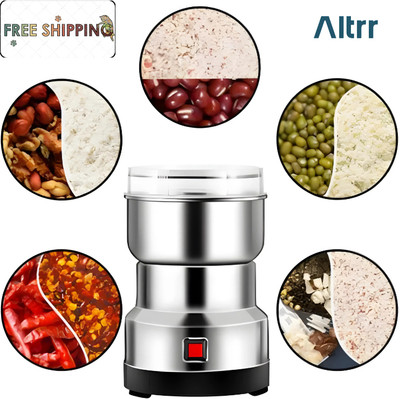 ALTRR PRO 200 W Mixer Grinder(F8G-Name OF Trust_Mini Stainless Steel Coffee Spice Nuts Grains Bean Grinder | 1 Jar | Silver)