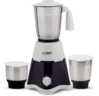 Flipkart SmartBuy PowerChef Premium 500 W Mixer Grinder(FKSBMG50AIDHNBW / FKSBMG500AIDHNBW | 3 Jars | with 1 year extended warranty | White, Navy Blue)