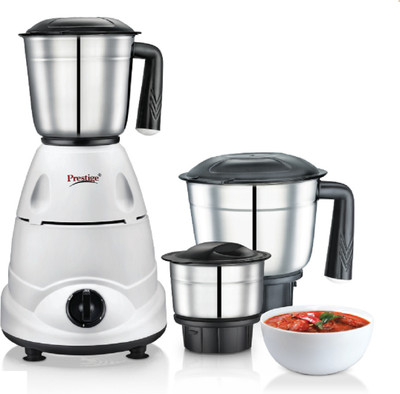 Prestige 42530 500 W Mixer Grinder(Primo | 3 Jars | White, Black)