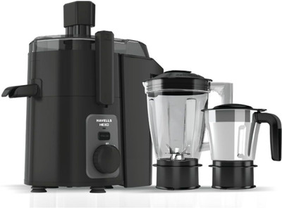 HAVELLS BLACK 950 W Juicer Mixer Grinder(2 JAR | 2 Jars | Black)