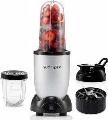 NutriPro Blender 500 W Juicer Mixer Grinder(Nutri | 2 Jars | Silver)