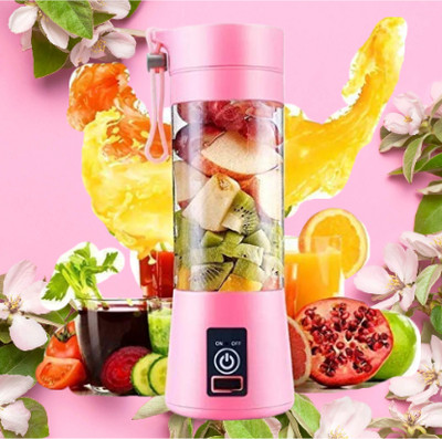 GUGGU PRO 450 W Juicer Mixer Grinder(Juicer_58Rechargeable 6-Blade Portable Juicer Bottle Blender | 1 Jar | Multicolor)