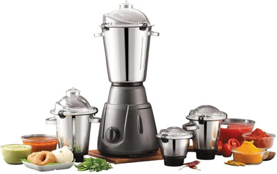 EXPERT CHEF Terminator Metal 2500 W Mixer Grinder(2500w Commercial Metal Mixer Grinder with 4 Jars for Heavy use | 4 Jars | Grey)