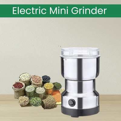 YAROH Grinder_1 200 W Mixer Grinder(Mini Mixer Grinder & Coffee Maker for Kitchen Masala, Onion, Garlic & FruitE347 | 1 Jar | Silver)
