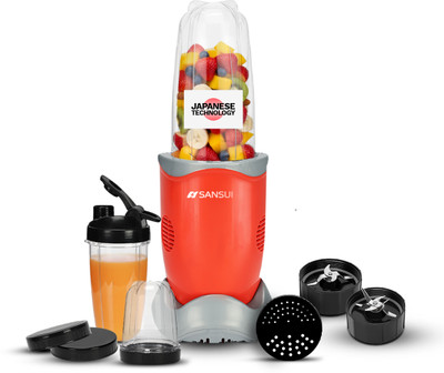 Sansui Plus 300 W Mixer Blender(Allure | 3 Jars | Red)