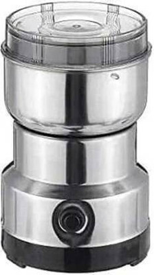 Ghoba Japan Multi function Small Food Grinder 300 Juicer Mixer Grinder 300 W Juicer Mixer Grinder(Mixer/ Mini Electric Grinder Stainless Steel Bowl & Metal Blade Q-100 Nima | 1 Jar | Silver.8)