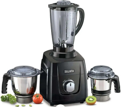 SUJATA Mixer Grinder (MG 01) 1000 Watts 1000 W Mixer Grinder(MG 1000W | 3 Jars | Black)