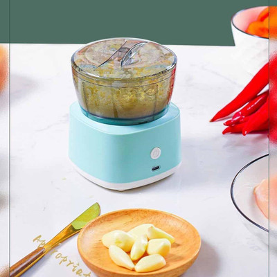 Aum Enterprises Mini Electric Grinder | Peeling Garlic Masher | Baby Food Processor 40 W Mixer Grinder(GARLIC MINI MIXER | 1 Jar | Multicolor)