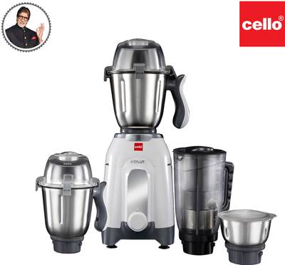cello Discovery Pro 750 Juicer Mixer Grinder (4 Jars, Black)