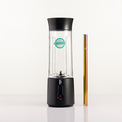 Fitster5 MotoBlend USB Rechargeable Portable Blender for Smoothies,Shakes,Mixer(Black) 150 W Juicer Mixer Grinder(MotoBlend USB Rechargeable Portable Blender for Smoothies,Shakes,Mixer(Black | 1 Jar | Black)