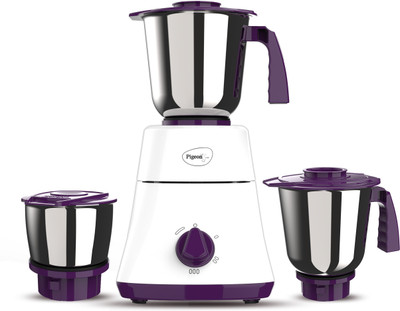 Pigeon 16086 Favourite 3 Jar 500 Watts Mixer 500 W Juicer Mixer Grinder (3 Jars, White, Purple) For Rs. 1599 @ 54 %