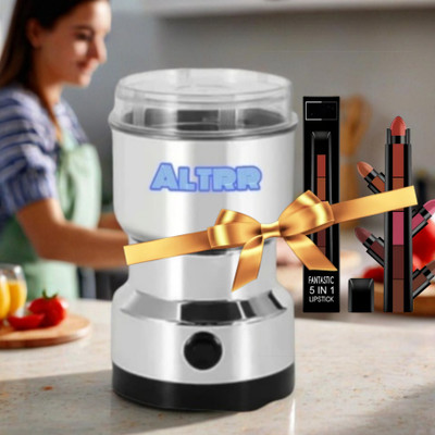 ALTRR PRO 200 W Mixer Grinder(G8A-Name OF Trust_Mini Stainless Steel Coffee Spice Nuts Grains Bean Grinder | 1 Jar | Silver)