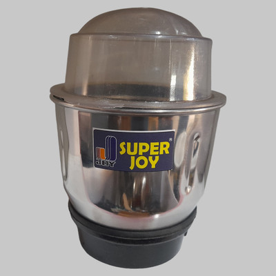 SUPERJOY Tough base smoky dome pack of 1 350 W Juicer(stainless steel model aluminium base with lid 350 ml Chutney jar | 1 Jar | Black, Silver)