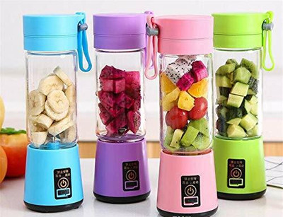 GUGGU Pro Fruit Juicer 200 W Juicer Mixer Grinder(TTV_880B_ Portable Electric Fruit Juicer Maker USB Rechargeable Mini Juicer | 1 Jar | Multicolor)