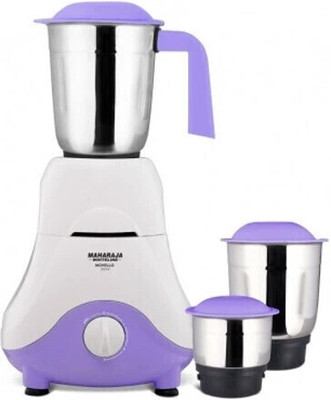 MAHARAJA WHITELINE NOVELLO 500 W Mixer Grinder(NOVELLO | 3 Jars | Purple, White)