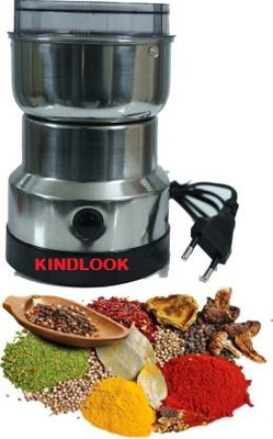 Kindlook MINI 150 W Mixer Grinder Juicer Mixer Grinder 350 W Juicer Mixer Grinder(By Mini Stainless Steel Coffee Spice Nuts Grains Bean Grinder Mixer | 1 Jar | Silver Base 44)