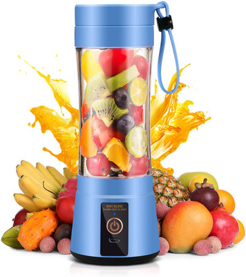 SACRO Electric Fruit Juicer Maker USB Rechargeable Mini Juicer Mixer GrinderQJ189 350 W Juicer Mixer Grinder(Electric Fruit Juicer Maker USB Rechargeable Mini Juicer Mixer GrinderQJ189 | 1 Jar | Multicolor)