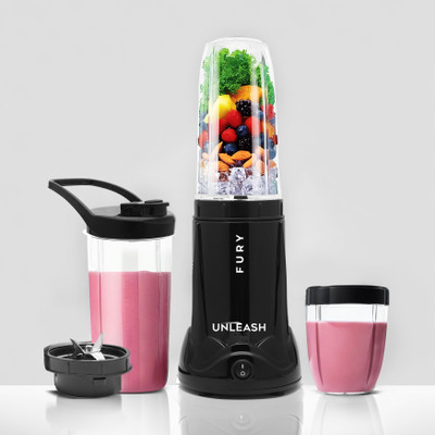 unleash Nutri Blender 500 W Mixer Grinder Juicer With 3 Jars 500 W Juicer Mixer Grinder(High-Speed Nutri Blender Juicer Mixer Grinder Smoothie & Shake Maker | 3 Jars | Black)