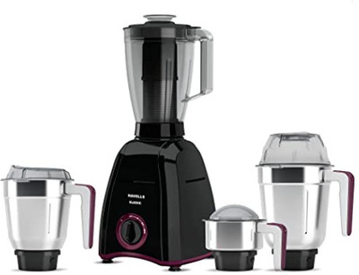 HAVELLS Klassic 4jar 750 W Mixer Grinder(GHFMGDVK075 | 4 Jars | Black)