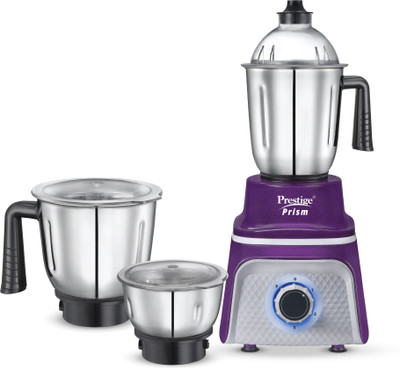 Prestige Prism 750 W Juicer Mixer Grinder(Prism | 3 Jars | Purple, Silver)