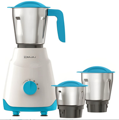 BAJAJ Notch 500 W Mixer Grinder(Notch mixer | 3 Jars | White)