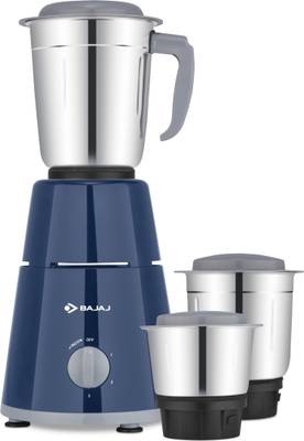 BAJAJ GX 1 500 Mixer Grinder (3 Jars, Blue)