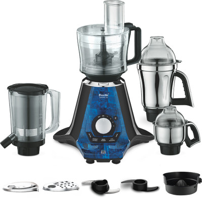 Preethi Zodiac 1000 W Juicer Mixer Grinder(Zodiac 2.0 MG 255 | 4 Jars | Blue)