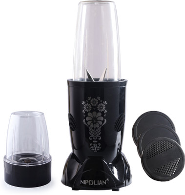 NIPOLIAN Nutri Powerful Blender for Smoothies, Juices 450 W Juicer Mixer Grinder(450 Watts Nutri Mixer | 2 Jar Powerful Blender for Smoothies, Juices & More | 2 Jars | Black)