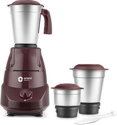Orient Electric MGBT50C3 BOLET SUPER 500 Mixer Grinder (3 Jars, Cherry)