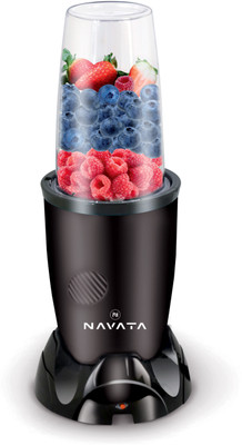 NAVATA NABB-0001 450 W Mixer Grinder(Bullet Blender | 2 Jars | Black)