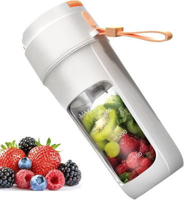 Xydrozen ELJ-20 220 W Juicer Mixer Grinder(Personal USB Rechargeable Mini Blender for Shakes and Smoothies-Orange | 1 Jar | Orange)