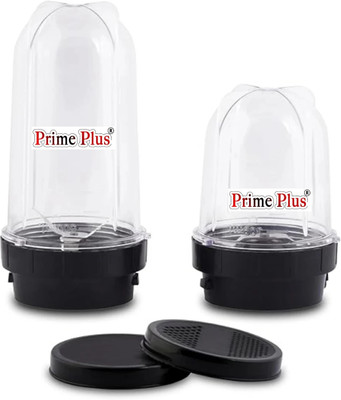 PRIME PLUS Bullet Jar 550 W Juicer Mixer Grinder(Unbreakable Bullet Jar 350/500 ML | 2 Jars | Black)
