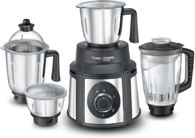 Prestige Endura 1000 W Juicer Mixer Grinder(mixer | 4 Jars | Black, Silver)