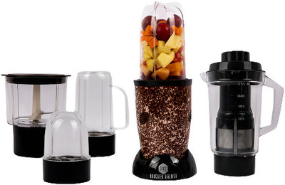 KITCHEN GALAXY Bullet Mixer Grinder 400 W Mixer Grinder(Mixer with Jar | 3 Jars | Caramel Brown)