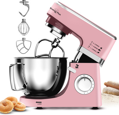 Inalsa Stand Mixer 1200 W Mixer Grinder(Stand Mixer Kratos Plus Pink | 1 Jar | Pink)