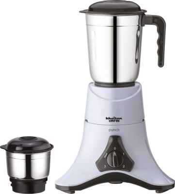 Khaitan Orfin NA 500 W Mixer Grinder(KO 273 | 2 Jars | WHITE,GREY (MULTICOLOUR))