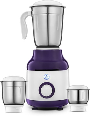Grand plus White Purpel 550 W Mixer Grinder(Neo | 3 Jars | White, Purpel)