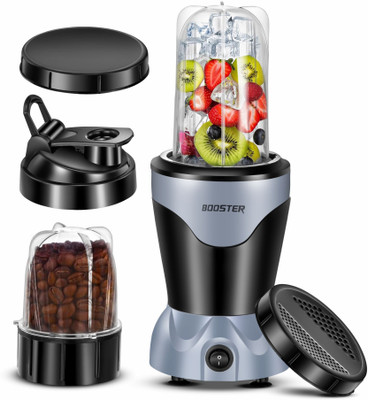 BOOSTER Powerful 400 W Juicer Mixer Grinder 400 W Juicer Mixer Grinder(Nutri_Pro | 2 Jars | Black, Grey)