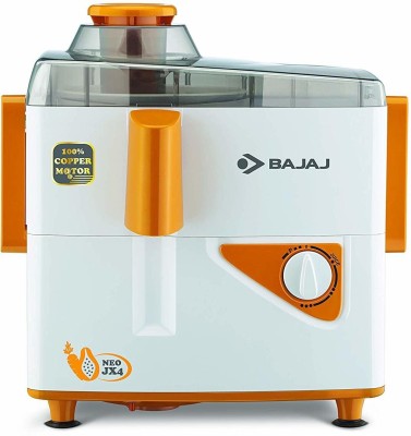 BAJAJ by Bajaj B07DMM41W1 450 W Juicer Mixer Grinder(NEO JX4 | 2 Jars | Multicolor)