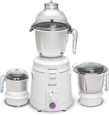 SUJATA DYNAMIX 900 W Juicer Mixer Grinder(DYNAMIX MIXER GRINDER 900W | MANUFACTURING YEAR : 2023 | | 3 Jars | White)