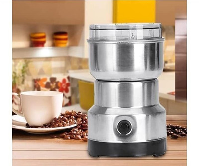 Gridlab Mixer Grinder 350 W Juicer Mixer Grinder(Quick Blend Elegance Mini Stainless Steel Coffee Spice Nuts Grains Bean Grinder | 1 Jar | Stainless Steel)
