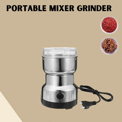 SACRO Elecrtic (Mixer Grinder) Coffee, and Masala Grinder for Kithchen/Home E487 200 W Mixer Grinder(Elecrtic (Mixer Grinder) Coffee, and Masala Grinder for Kithchen/Home E487 | 1 Jar | Silver)
