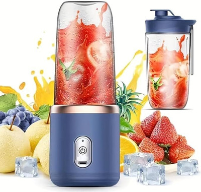 Baksh Portable Wireless Juicer Blender Series 25 W Juicer Mixer Grinder(400 | Multicolor)