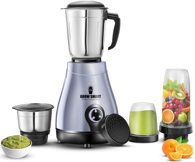 Growsmart With Copper Powertron Motor Vent-x Technology 750 W Juicer Mixer Grinder  (Vital Nutri Blend | 4 Jars | Grey Black) For Rs. 1124 @ 70 %
