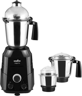 Kenstar OMEGA 1000 W Mixer Grinder(OMEGA PRO with Timer | 3 Jars | Black)